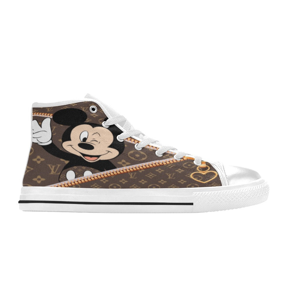 High Top Canvas Shoes for Kids